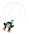 Penguin parachute